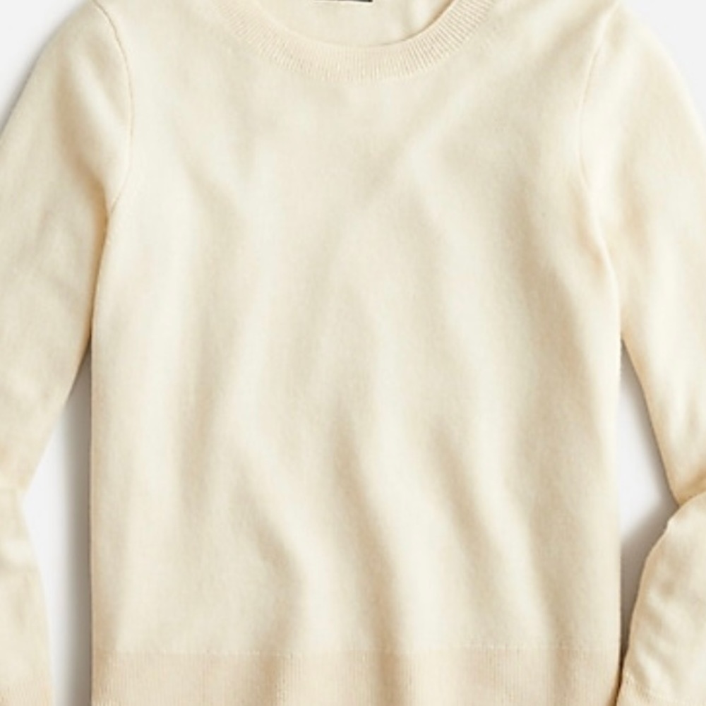 NWT PERRY ELLIS Crewneck Knit Sweater, ivory - Picture 3 of 5